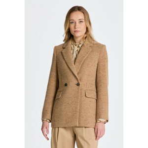 SAKO GANT REGULAR HERRINGBONE BLAZER hnedá 34