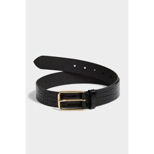 OPASOK GANT CROCO WAIST BELT čierna 80