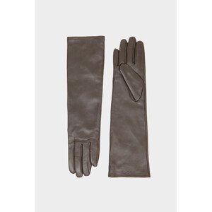 RUKAVICE GANT LONG LEATHER GLOVES hnedá L