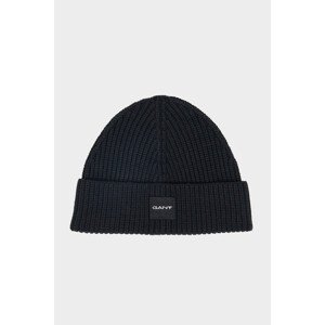 ČAPICA GANT UNISEX. COTTON RIB KNIT BEANIE čierna None