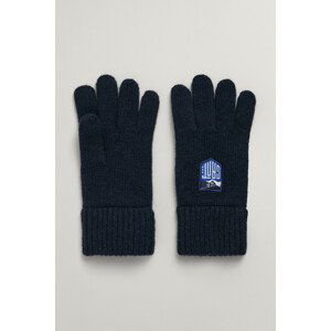 RUKAVICE GANT ALPINE BADGE KNIT GLOVES modrá L/XL