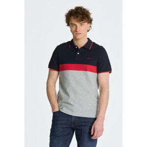 POLOKOŠEĽA GANT STRIPE PIQUE SS-POLO šedá 4XL