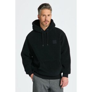 MIKINA GANT FLEECE HOODIE čierna XS