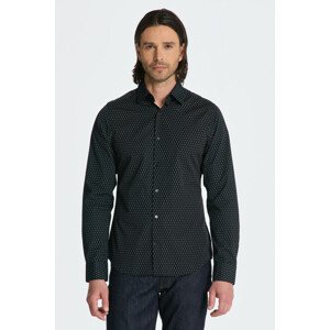 KOŠEĽA GANT SLIM FORMAL MICRO PRINT SHIRT čierna S