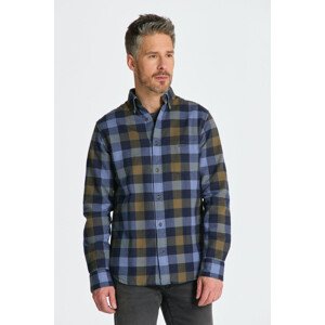 KOŠEĽA GANT REG HERRINGBONE FLANNEL CHK SHIRT modrá S