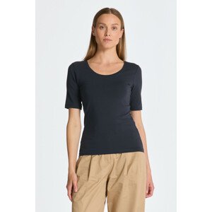 TRIČKO GANT SLIM COT/ELA SS SCOOP NECK TOP modrá XXL