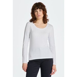 TRIČKO GANT SLIM COT/ELA LS SCOOP NECK TOP biela XS