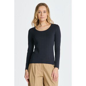 TRIČKO GANT SLIM COT/ELA LS SCOOP NECK TOP modrá L