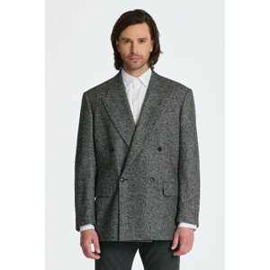 SAKO GANT OVERSIZED SALT & PEPPER BLAZER čierna 46