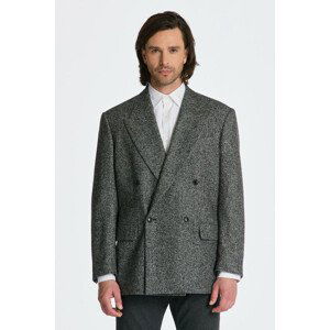 SAKO GANT OVERSIZED SALT & PEPPER BLAZER čierna 50