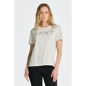 TRIČKO GANT REL APPLIQUE SS T-SHIRT biela M