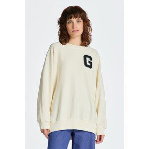 MIKINA GANT OVERSIZED G C-NECK SWEAT biela XS