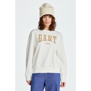 MIKINA GANT REL LOGO C-NECK SWEAT biela XXL