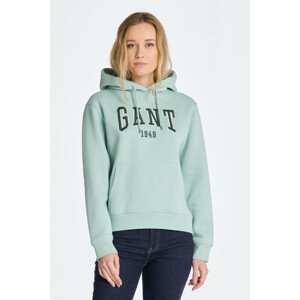 MIKINA GANT REL LOGO HOODIE modrá S