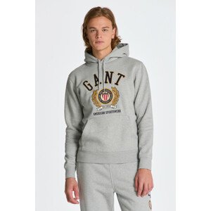 MIKINA GANT CREST SWEAT HOODIE šedá M