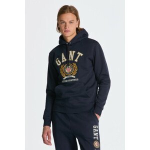 MIKINA GANT CREST SWEAT HOODIE modrá M