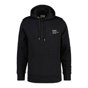 MIKINA GANT SMALL GRAPHIC HOODIE čierna XS