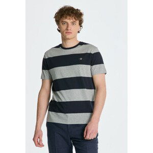 TRIČKO GANT BAR STRIPE SS T-SHIRT šedá M