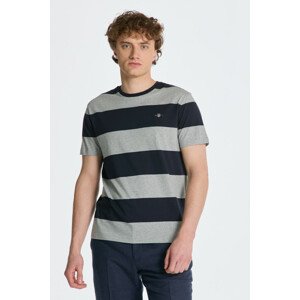 TRIČKO GANT BAR STRIPE SS T-SHIRT šedá L