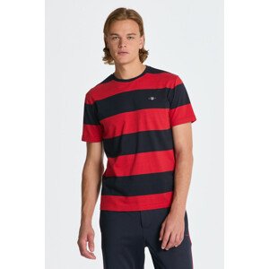 TRIČKO GANT BAR STRIPE SS T-SHIRT červená XS