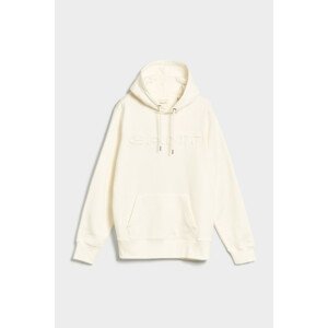 MIKINA GANT EMBOSSED SWEAT HOODIE biela S