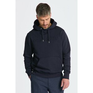 MIKINA GANT EMBOSSED SWEAT HOODIE modrá S