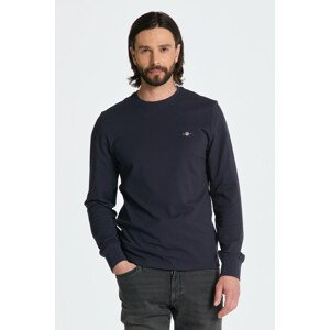 TRIČKO GANT SLIM PIQUE LS T-SHIRT modrá L