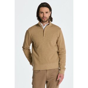 MIKINA GANT SACKER RIB HALF ZIP hnedá S