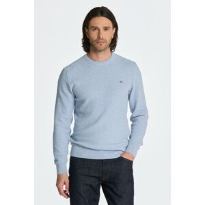 SVETER GANT MICRO COTTON TEXTURE C-NECK modrá L