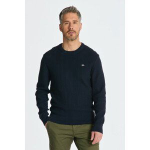 SVETER GANT COTTON TEXTURE C-NECK modrá S