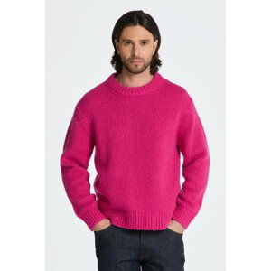 SVETER GANT WOOL BOUCLE C-NECK ružová M