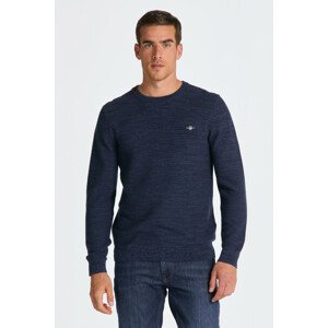 SVETER GANT 2TONE LINKS-LINKS C-NECK modrá S