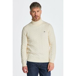 ROLÁK GANT COTTON CABLE TURTLE NECK biela S