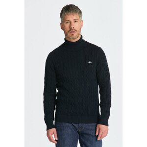 ROLÁK GANT COTTON CABLE TURTLE NECK modrá L