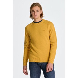 SVETER GANT SADDLE SHOULDER WOOL C-NECK žltá M