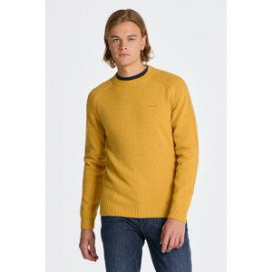 SVETER GANT SADDLE SHOULDER WOOL C-NECK žltá L