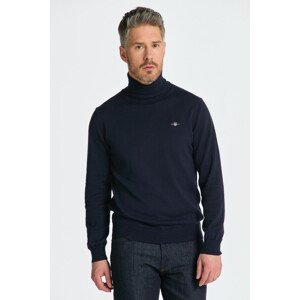 ROLÁK GANT CTN/WO ROLLNECK modrá M