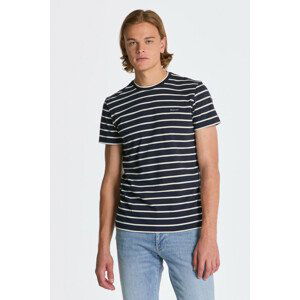 TRIČKO GANT STRIPED SS T-SHIRT biela S