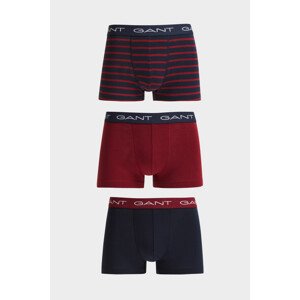 SPODNÁ BIELIZEŇ GANT STRIPE TRUNK 3-PACK modrá S