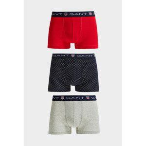 SPODNÁ BIELIZEŇ GANT MICRO PRINT SHIELD TRUNK 3-PACK modrá L