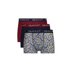 SPODNÁ BIELIZEŇ GANT PAISLEY PRINT TRUNK 3-PACK modrá XXXL