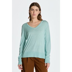 SVETER GANT FINE KNIT V-NECK modrá XS