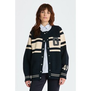 SVETER GANT KNITTED GANT VARSITY JACKET modrá M