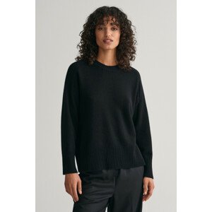 SVETER GANT CASHMERE C-NECK čierna L