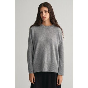 SVETER GANT CASHMERE C-NECK šedá XL