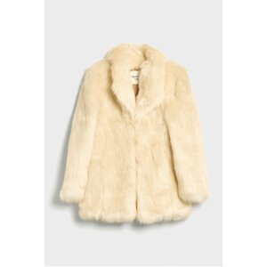 KABÁT GANT FAUX FUR COAT biela M