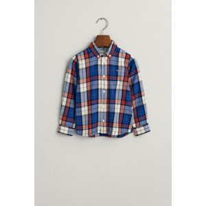 KOŠEĽA GANT REG. CHECK FLANNEL SHIRT modrá 110/116