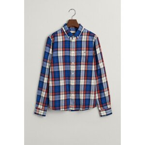 KOŠEĽA GANT REG. CHECK FLANNEL SHIRT modrá 134/140