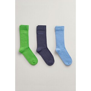 PONOŽKY 3-PACK GANT TONAL LOGO RIB SOCKS 3-PACK zelená 37/39