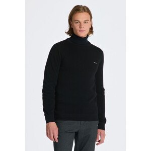 SVETER GANT COTTON PIQUE C-NECK čierna XXS